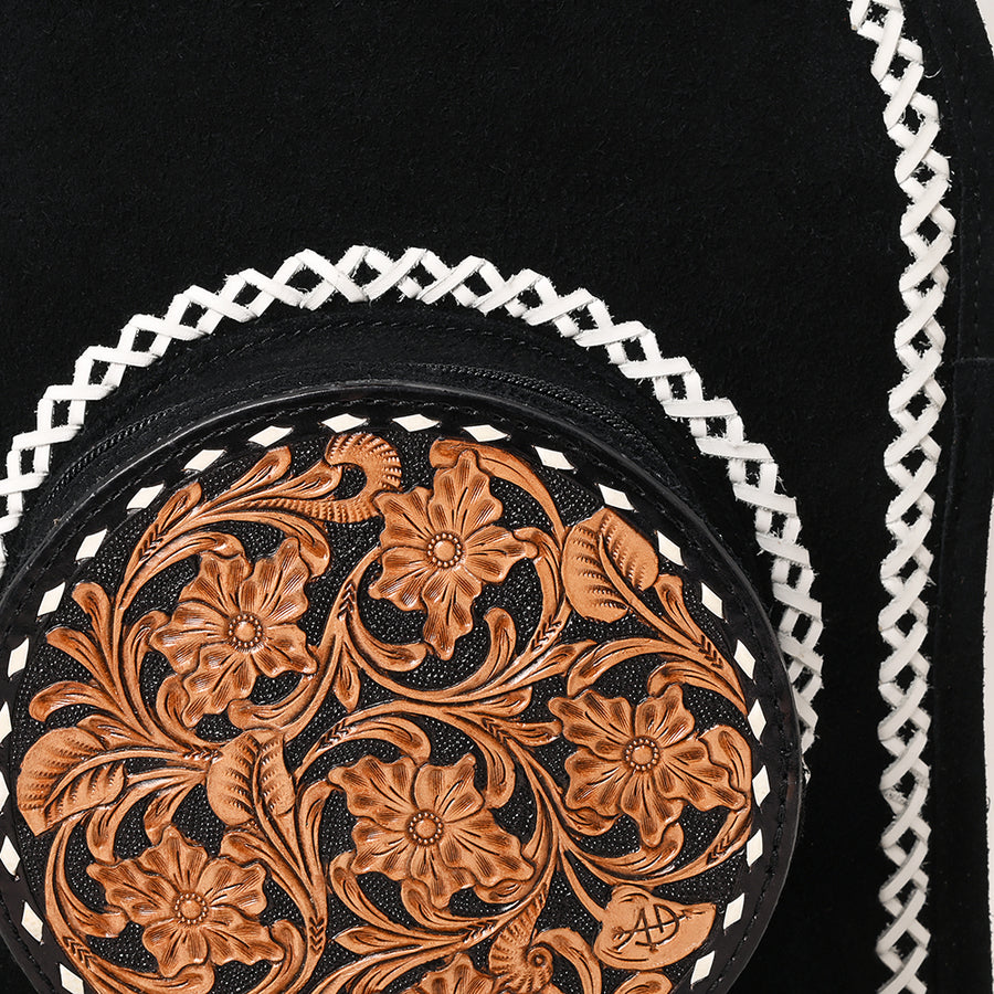 American Darling Backpack Hand Tooled Genuine Western Suede Leather women bag | Handbag Purse for Cute