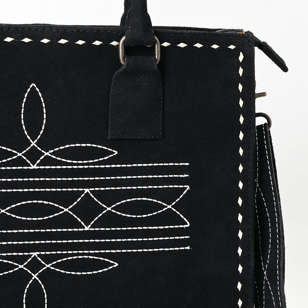 American Darling Tote Genuine Suede Leather Women Bag Western Handbag Purse