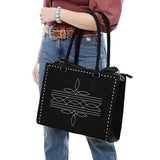 American Darling Tote Genuine Suede Leather Women Bag Western Handbag Purse