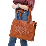 American Darling Tote Genuine Suede Leather Women Bag Western Handbag Purse