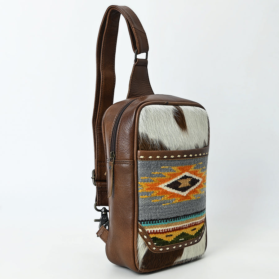 American Darling Sling Saddle Blanket Hair-On Genuine Leather women bag western handbag purse | for