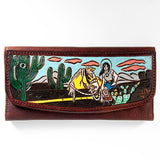 American Darling Wallet Hand Tooled Genuine Leather Western Women Bag | Handbag Purse Wristlet Travel Clutch