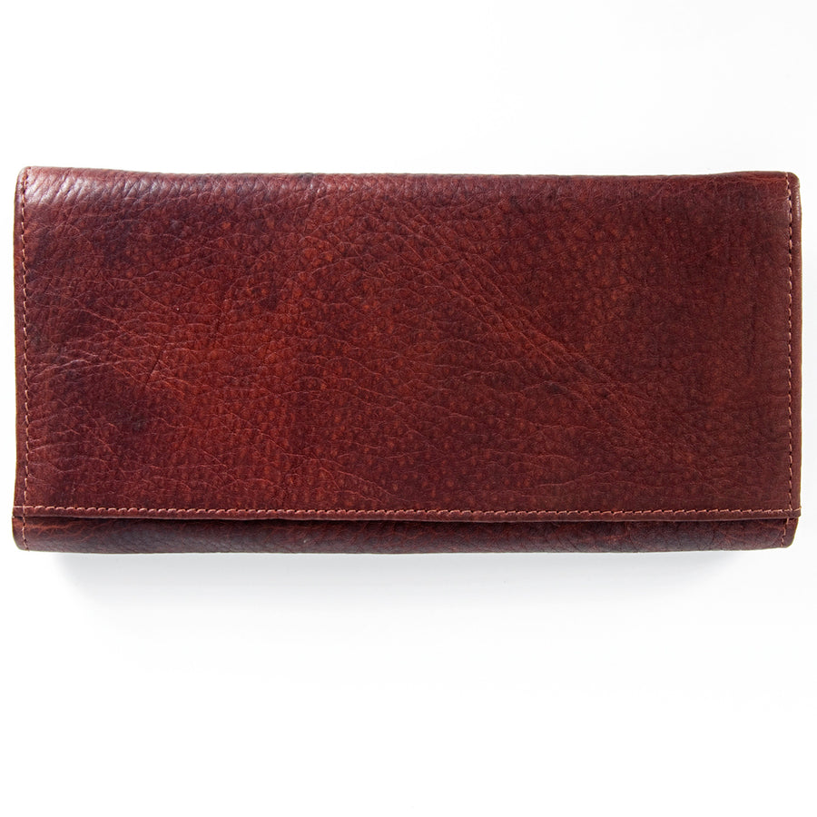 American Darling Wallet Hand Tooled Leather Clutch Vegetable Tanned Western Accessory 4in x 8in