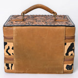 American Darling Jewelry Case Hand Tooled Hair On Genuine Leather Women Bag Western Handbag Purse |
