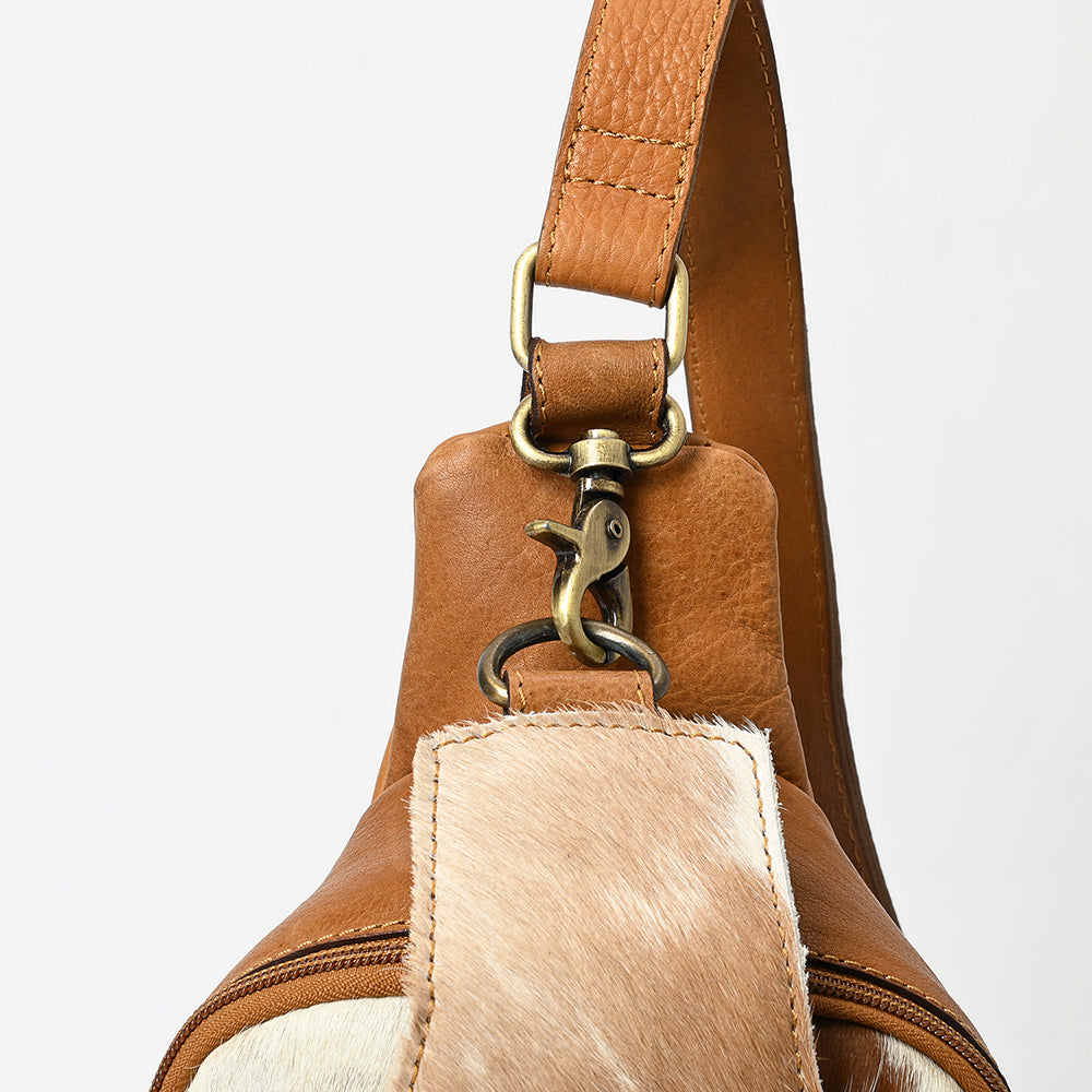 American Darling Sling Hand Tooled Hair-On Genuine Leather Women Bag Western Handbag Purse |