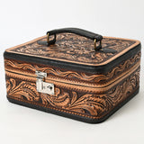American Darling Jewelry Case Hand Tooled Genuine Leather Women Bag Western Handbag Purse |