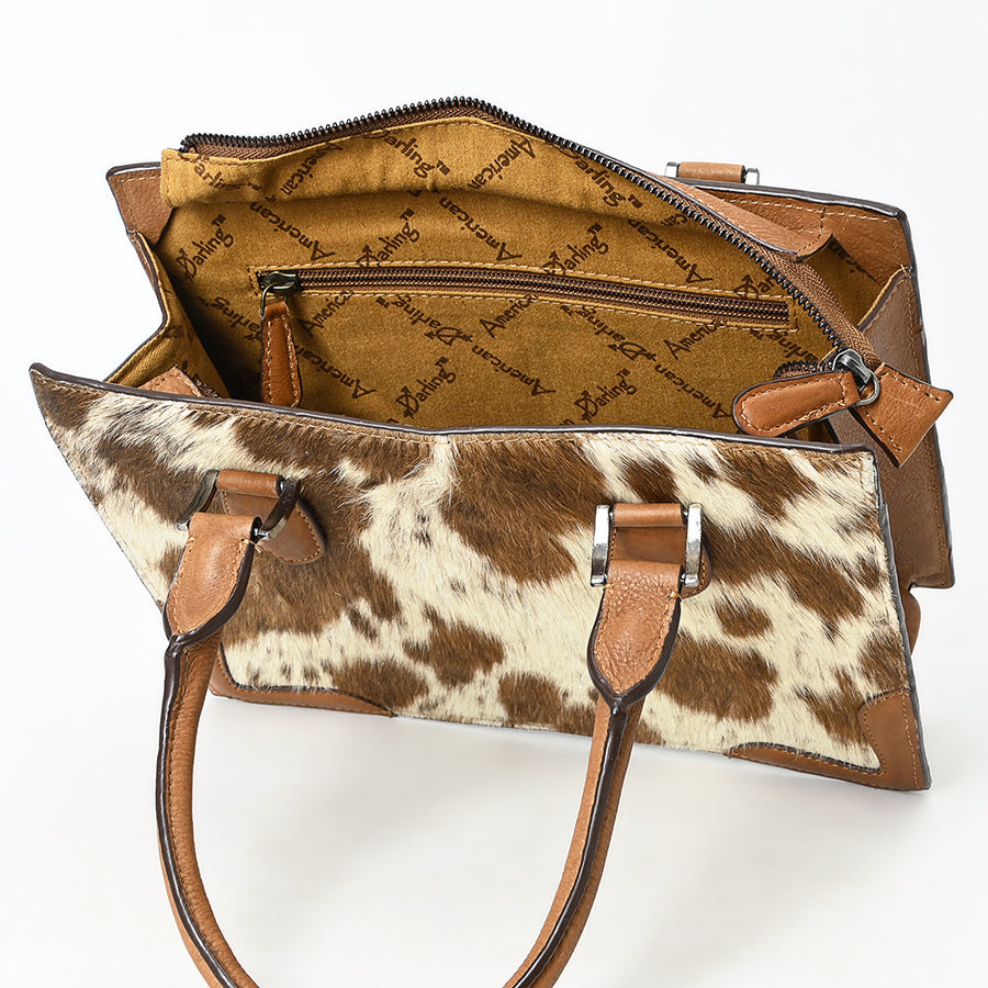 American Darling Tote Hair On Genuine Leather Western Women Bag Handbag Purse | for Cute