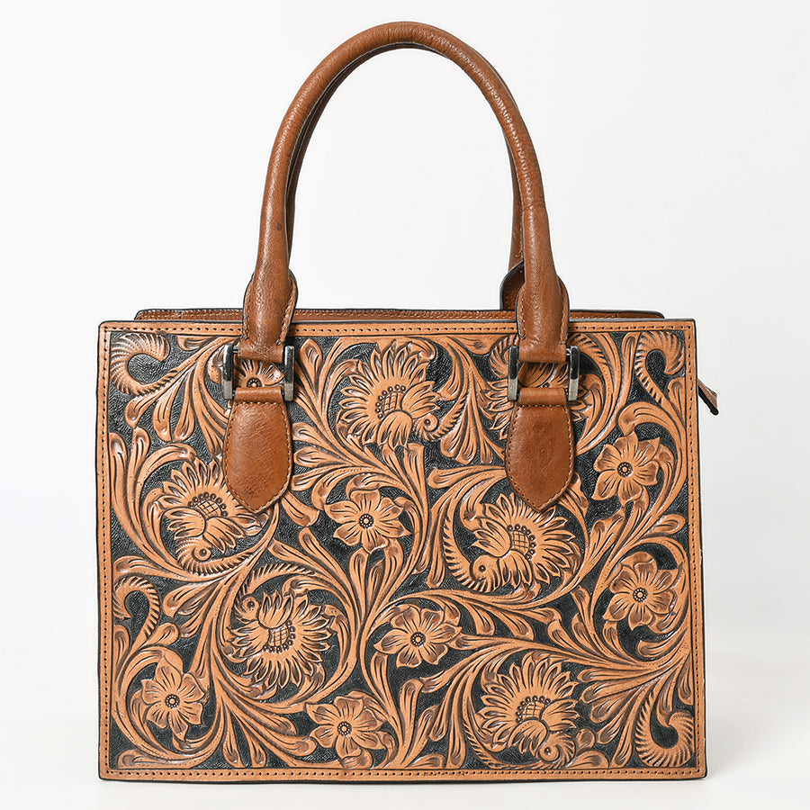 American Darling Tote Beautifully Hand Tooled Genuine Leather Women Bag Western Handbag Purse | Travel Bags College Casual
