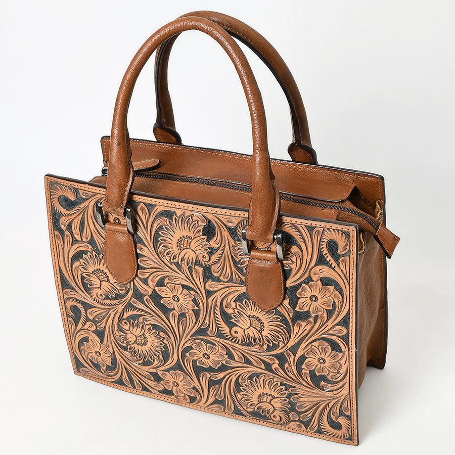 American Darling Tote Beautifully Hand Tooled Genuine Leather Women Bag Western Handbag Purse | Travel Bags College Casual