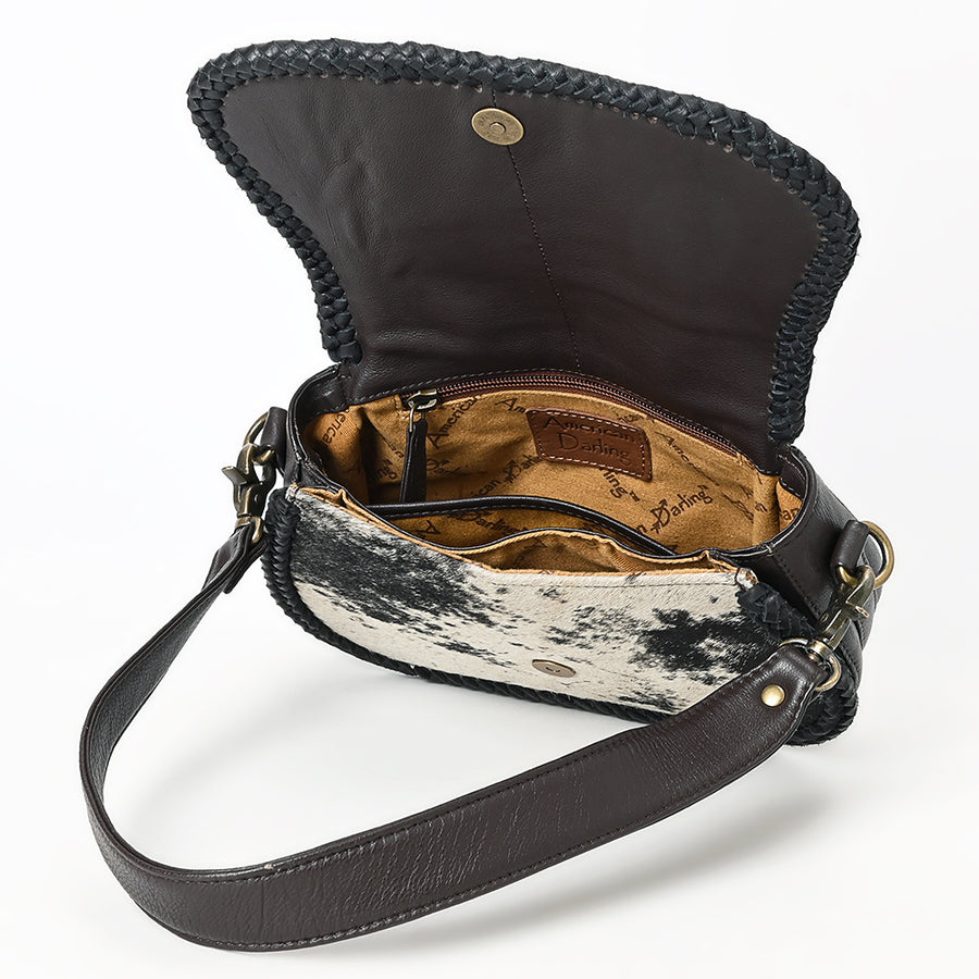 American Darling Small Crossbody Hair On Genuine Leather Western Women Bag Handbag Purse | for Cute