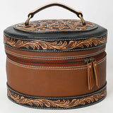 American Darling Jewelry Case Hand Tooled Genuine Leather Women Bag Western Handbag Purse |
