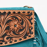 American Darling Hand Curved & Suede Bag Genuine Leather Crossbody