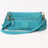 American Darling Hand Curved & Suede Bag Genuine Leather Crossbody