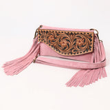 American Darling Hand Curved & Suede Bag Genuine Leather Crossbody