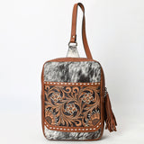 American Darling Sling Hand Tooled Hair-On Genuine Leather Women Bag Western Handbag Purse |
