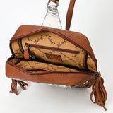 American Darling Sling Hand Tooled Hair-On Genuine Leather Women Bag Western Handbag Purse |