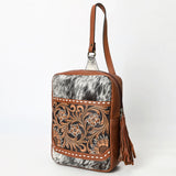 American Darling Sling Hand Tooled Hair-On Genuine Leather Women Bag Western Handbag Purse |