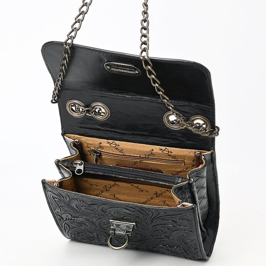 American Darling Small Crossbody Hand Tooled Genuine Leather Women Bag Western Handbag Purse | for Cute