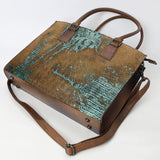 American Darling Tote Crocodile Embossed Genuine Leather Women Bag Western Handbag Purse