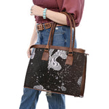American Darling Tote Crocodile Embossed Genuine Leather Women Bag Western Handbag Purse