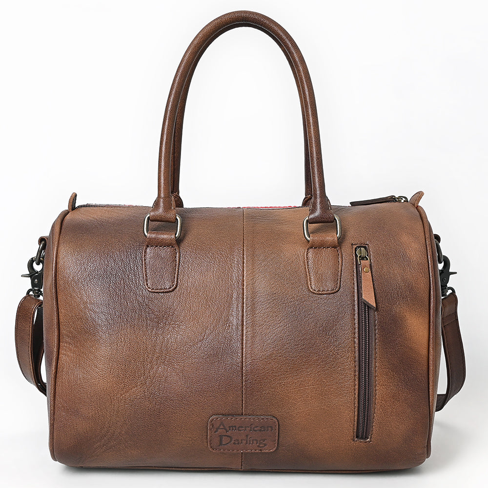 American Darling Adbg1562A Duffel Crocodile Embossed Genuine Leather Women Bag Western Handbag Purse