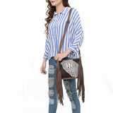 American Darling Cross Body I Crocodile Embossed Genuine Leather Women Bag Western Handbag Purse