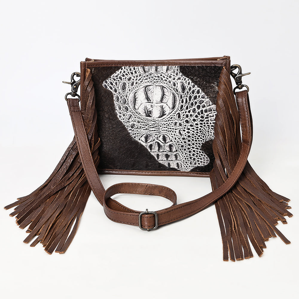 American Darling Cross Body I Crocodile Embossed Genuine Leather Women Bag Western Handbag Purse