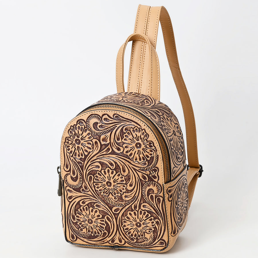 American Darling Backpack Hand Tooled Genuine Leather Women's Bag Western Handbag Purse - Uhorse