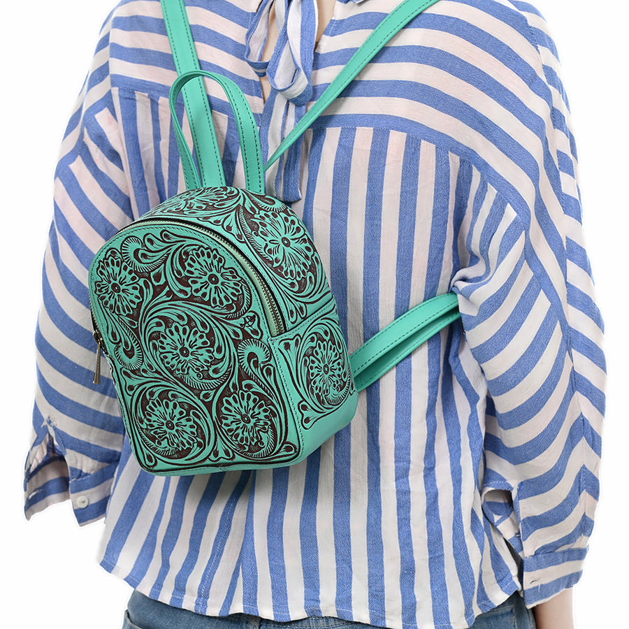 American Darling Backpack Hand Tooled Genuine Leather Women's Bag Western Handbag Purse