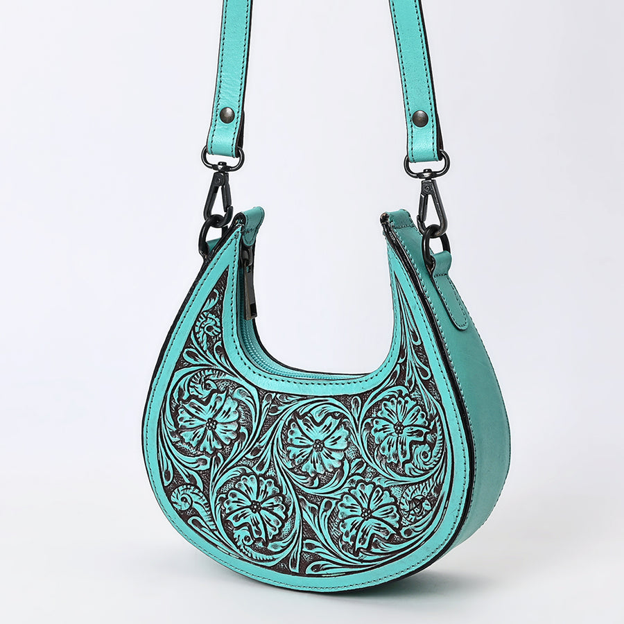 American Darling Wallet Beautifully Hand Tooled Genuine Leather Women Bag Western Handbag Purse | Crossbody Bags - Uhorse