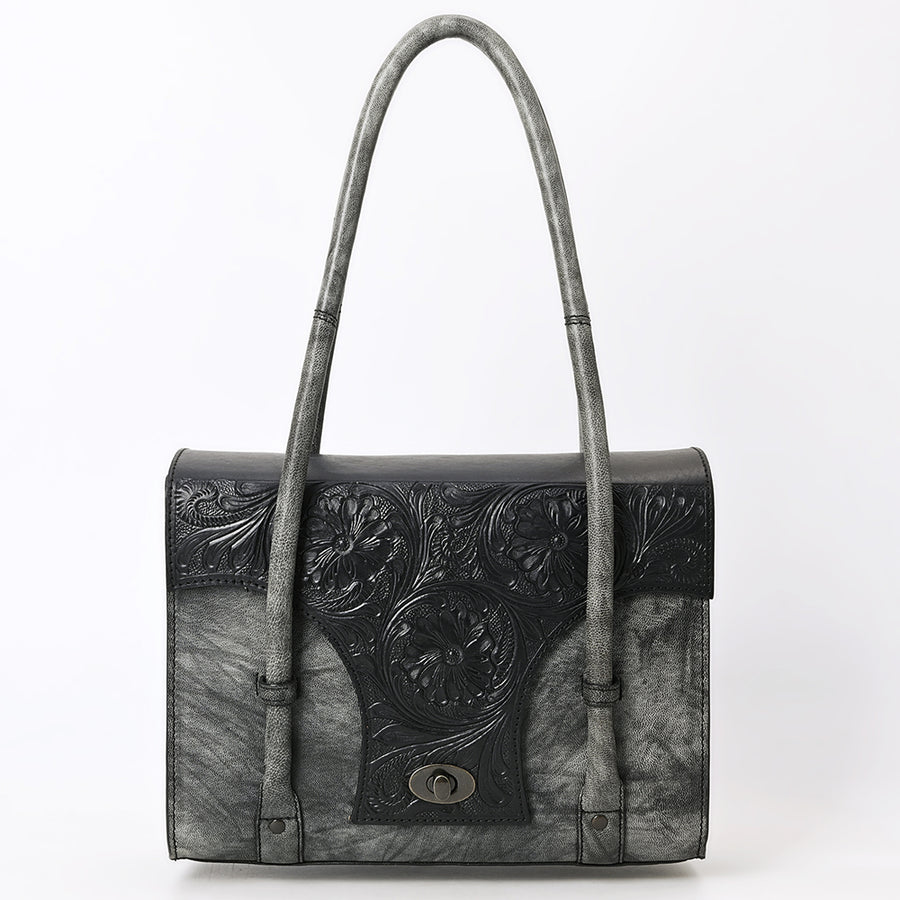 American Darling Briefcase Hand Tooled Genuine Leather Women's Bag Western Handbag Purse