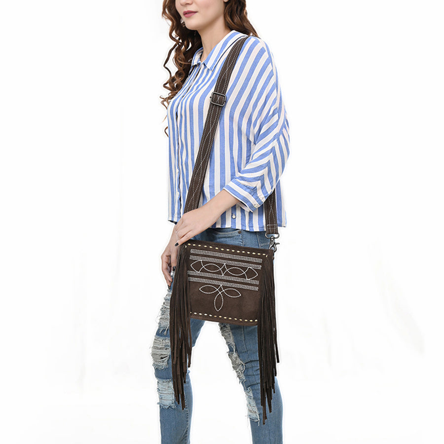 American Darling Cross Body Full Grain Genuine Leather Women Bag Western Handbag Purse | Crossbody for Cute
