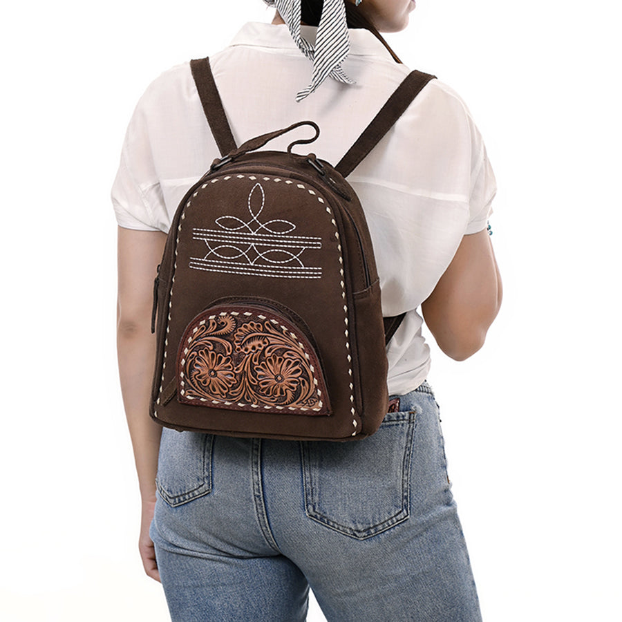 American Darling Backpack Hand Tooled Genuine Leather Women's Bag Western Handbag Purse | for Women Cute