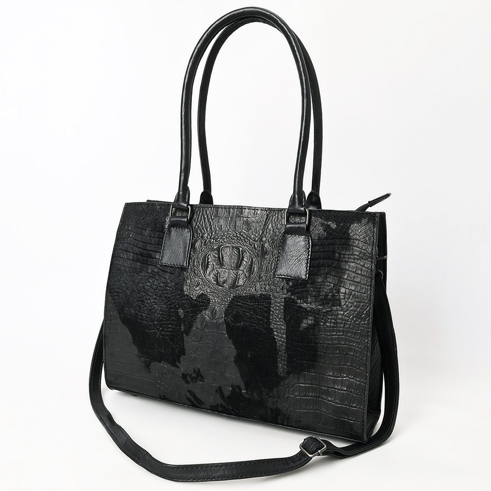 American Darling Tote Crocodile Embossed Genuine Leather Women Bag Western Handbag Purse