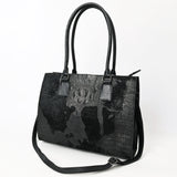 American Darling Tote Crocodile Embossed Genuine Leather Women Bag Western Handbag Purse