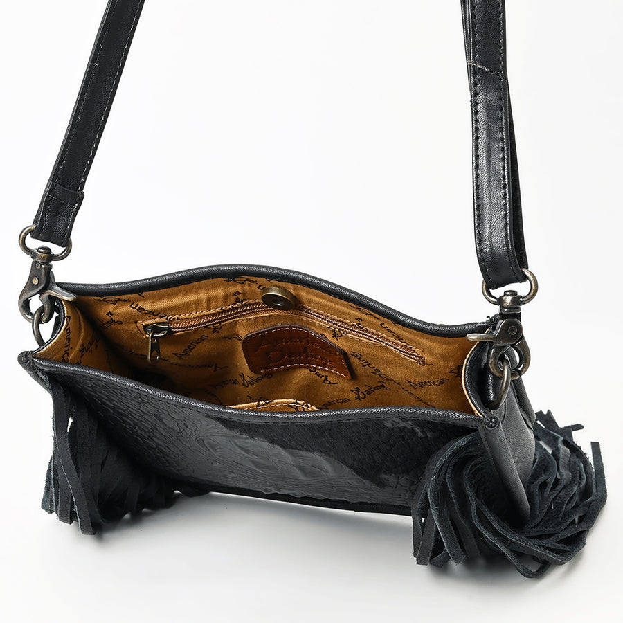 American Darling Cross Body Crocodile Embossed Full Grain Genuine Leather Western Women Bag Handbag Purse Crossbody for Cute