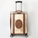 American Darling Travel Case Beautifully Hand Tooled Hair-On Genuine Leather women Trolley bag