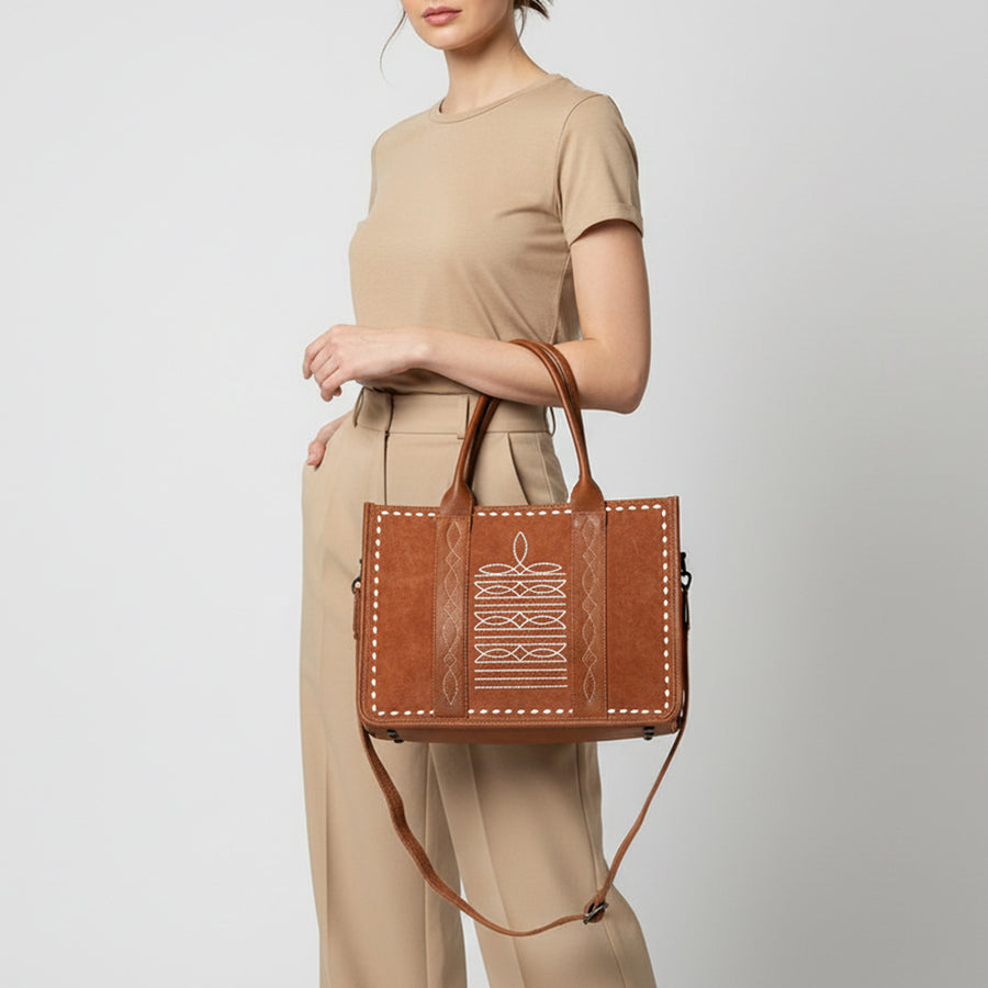 American Darling Tote Full Grain Genuine Leather Western Women Bag Handbag Purse | Travel Bags College Casual