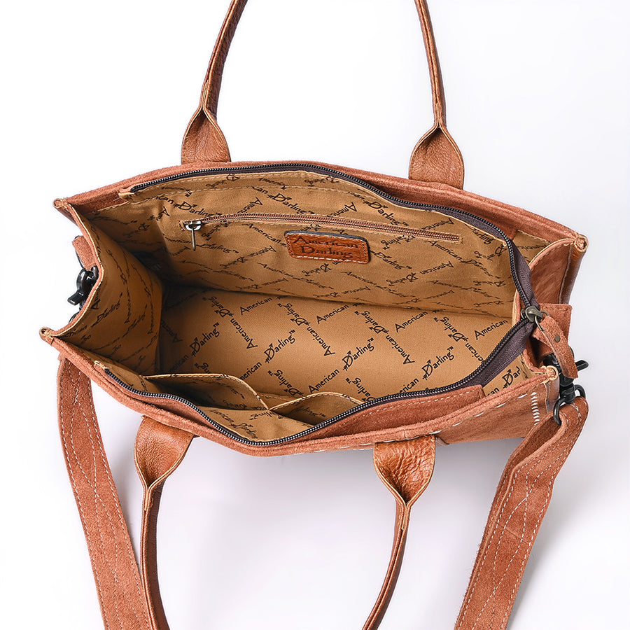 American Darling Tote Full Grain Genuine Leather Western Women Bag Handbag Purse | Travel Bags College Casual