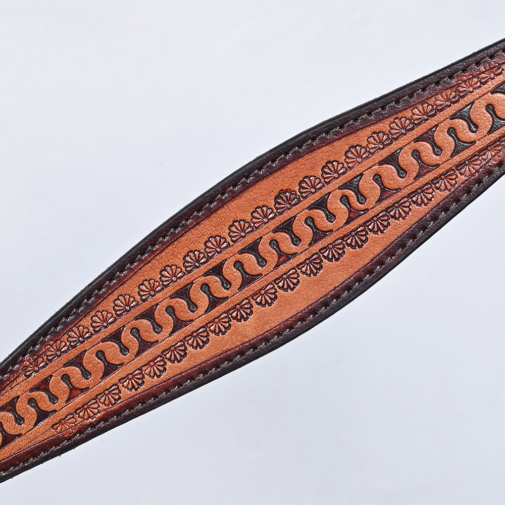 COMFYTACK Western Horse Headstall Breast Collar Set American Leather Tan