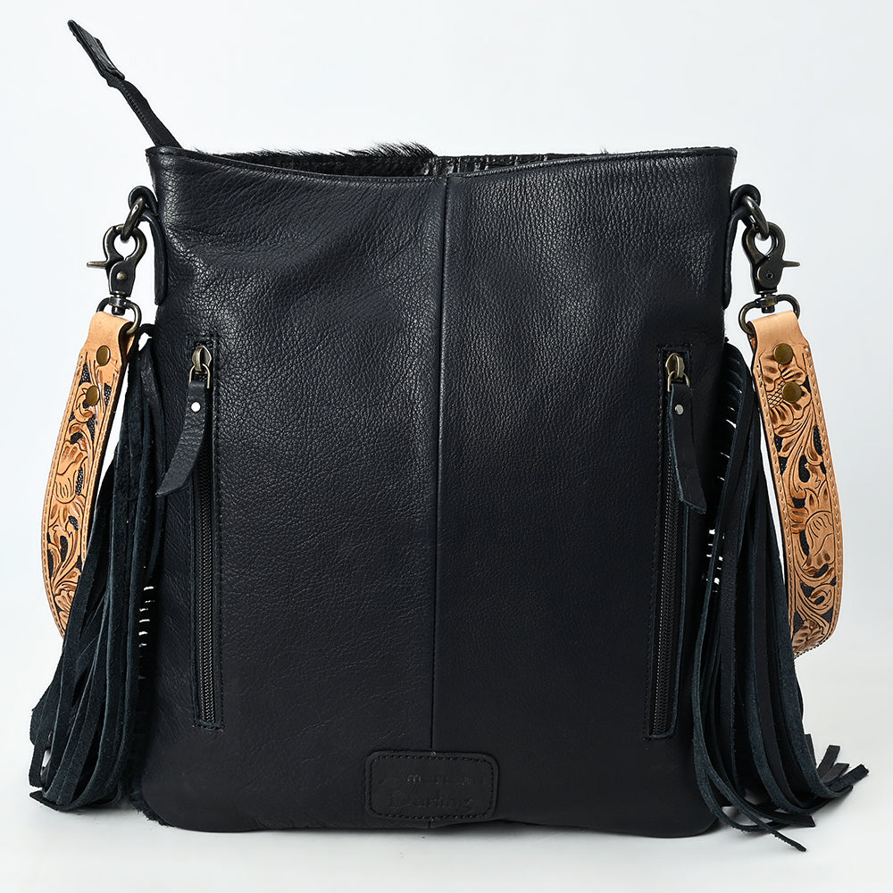 American Darling Large Crossbody Beautifully Hand Tooled Crocodile embossed Genuine Leather women bag western handbag purse