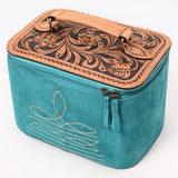 American Darling Jewelry Case Suede Hand Tooled Genuine Leather Women Bag Western Handbag Purse |