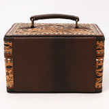 American Darling Jewelry Case Hand Tooled Genuine Leather Women Bag Western Handbag Purse | Organizer