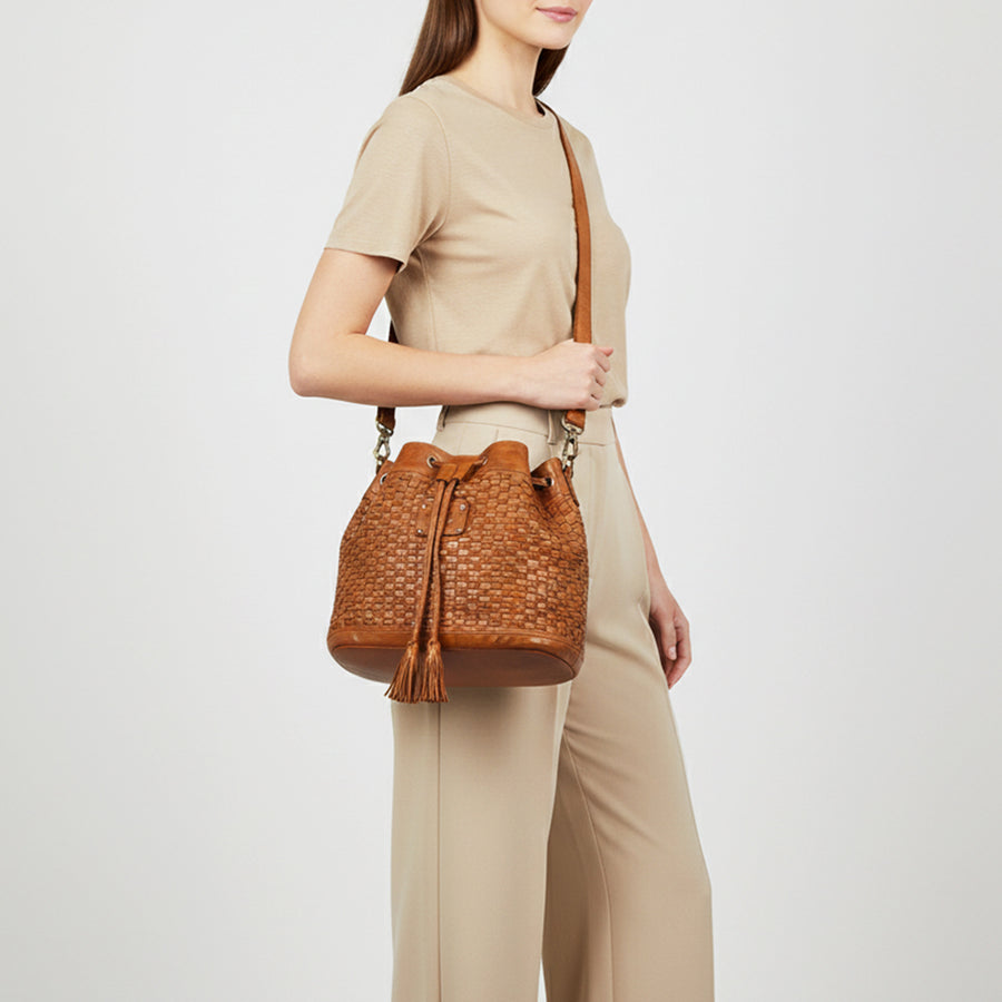 SWL105 Bucket Genuine Leather women bag western