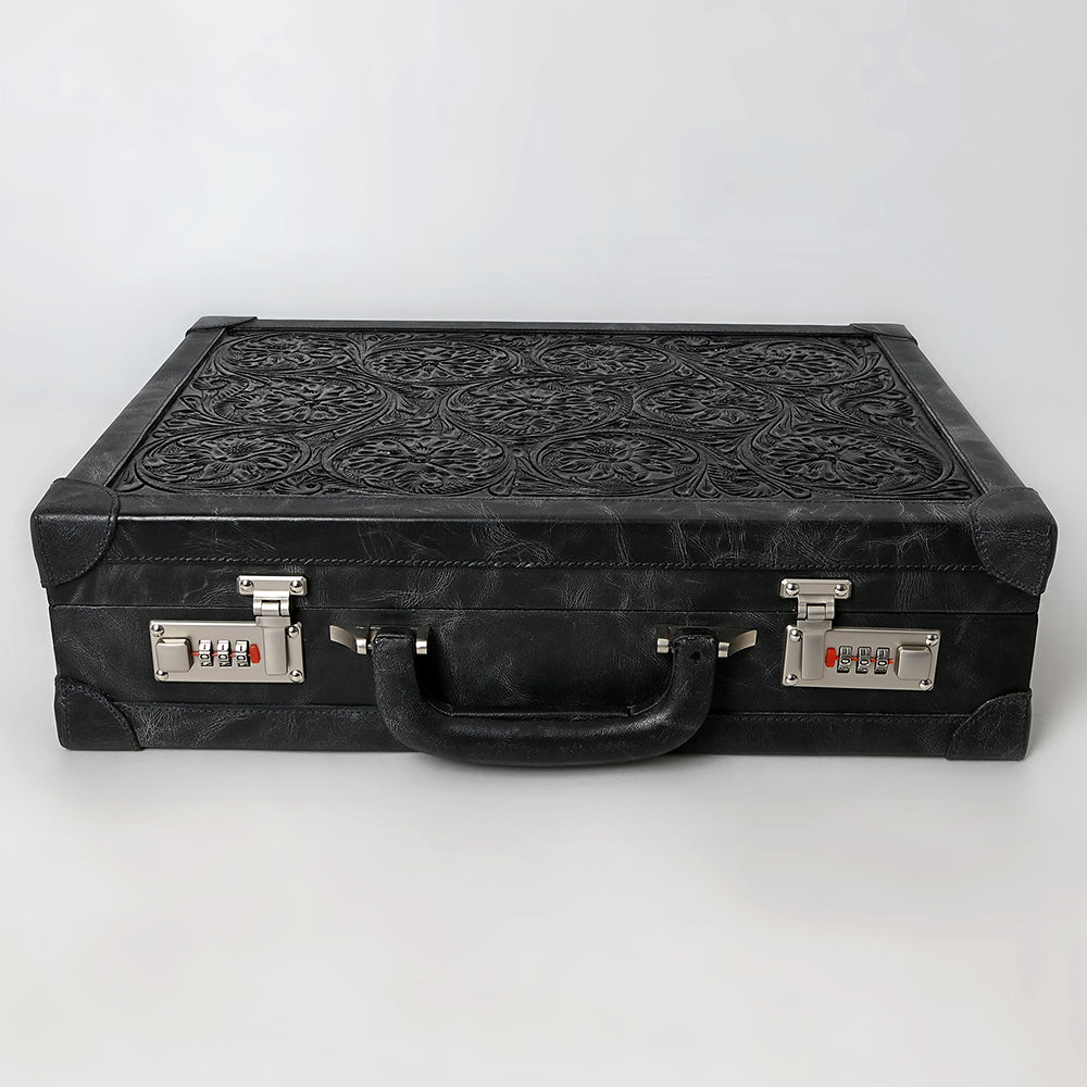 American Darling Jewelry Case Hand Tooled Genuine Leather Women Bag Western Handbag Purse |Briefcase