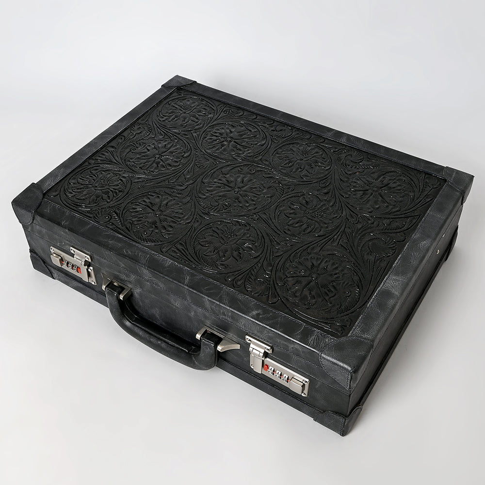 American Darling Jewelry Case Hand Tooled Genuine Leather Women Bag Western Handbag Purse |Briefcase