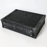 American Darling Jewelry Case Hand Tooled Genuine Leather Women Bag Western Handbag Purse |Briefcase