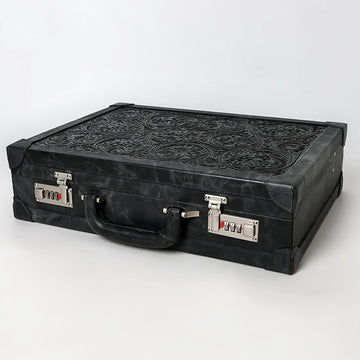 American Darling Jewelry Case Hand Tooled Genuine Leather Women Bag Western Handbag Purse |Briefcase