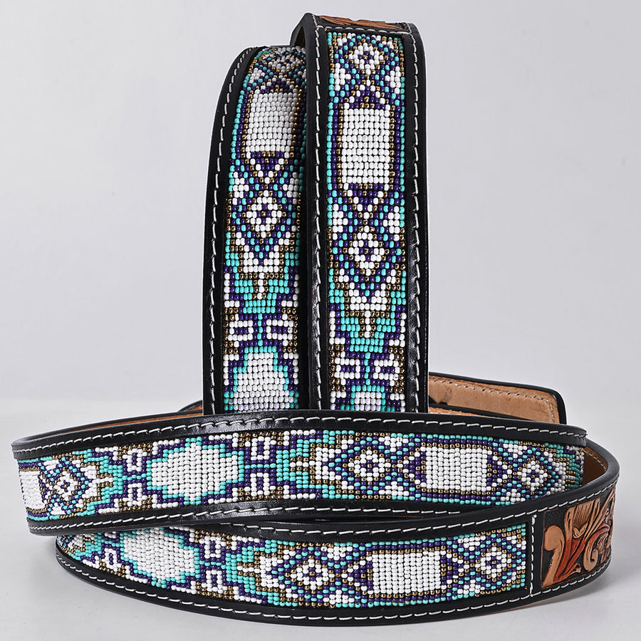 American Darling Beautifully Hand Tooled Brown Genuine Leather Apparel Belt Men and Women