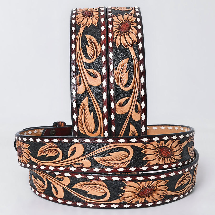 American Darling Beautifully Hand tooled Leather Unisex Belt| Western Belt | Handcrafted